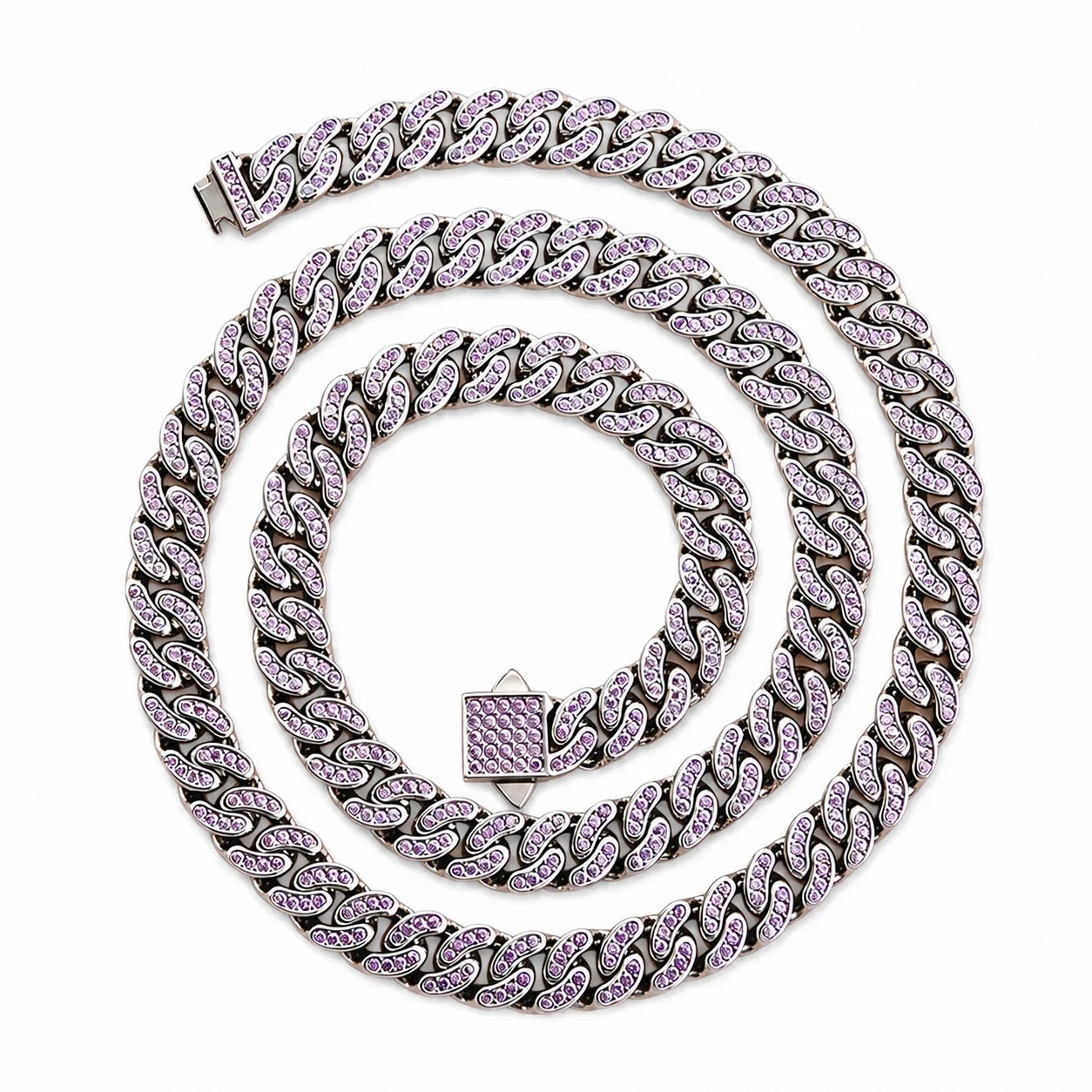 Iced 316 Stainless Steel Cuban Chain Necklace