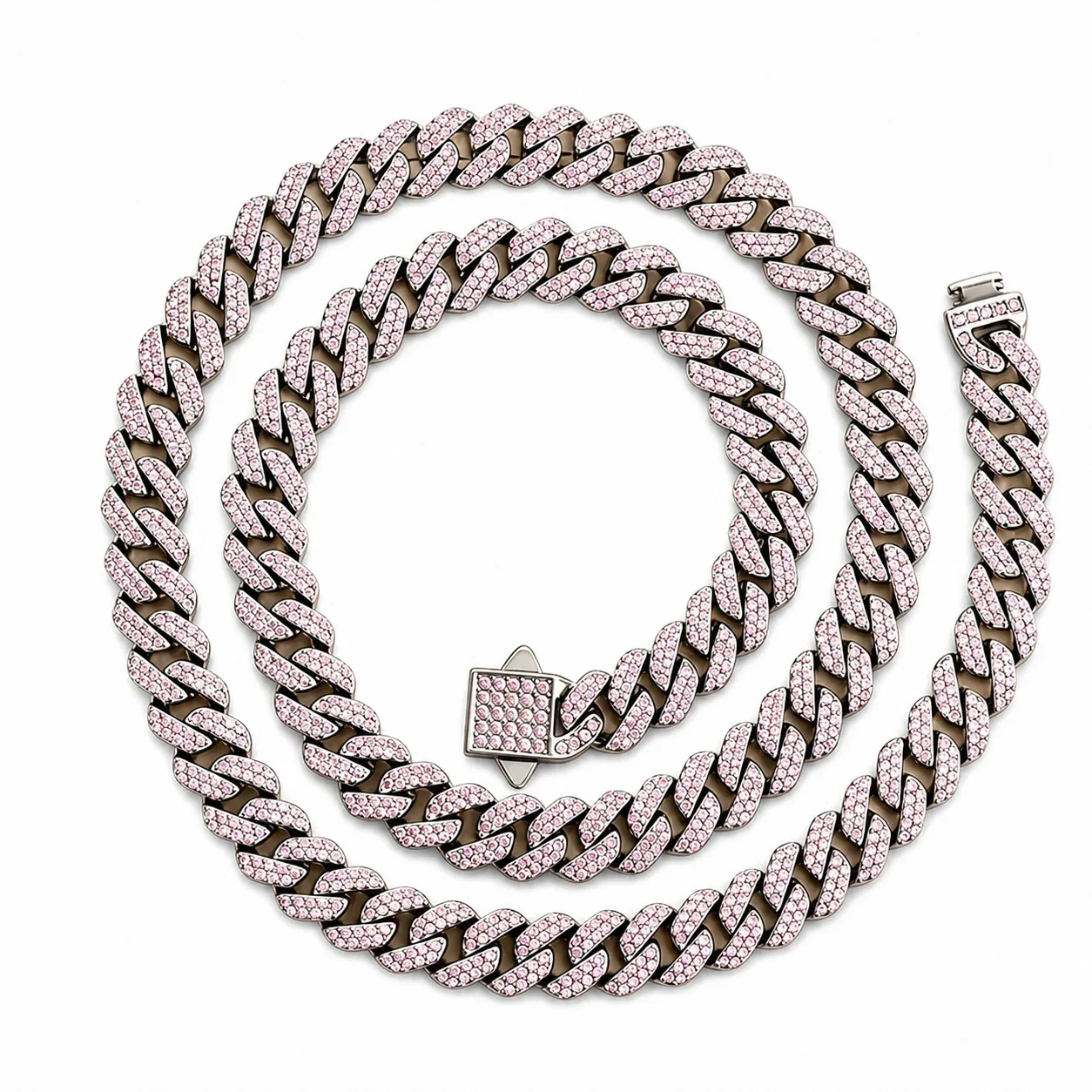Iced 316 Stainless Steel Cuban Chain Necklace