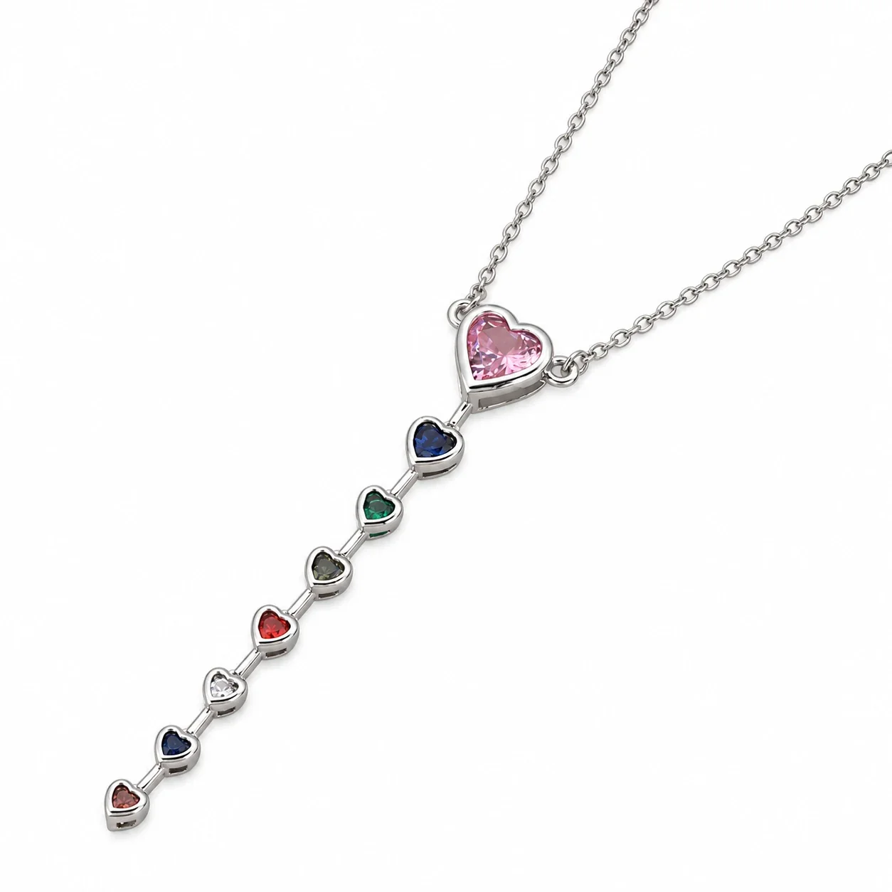 Produktfoto: Star Necklace with Cascading Crystals, Gold-Plated Stainless Steel