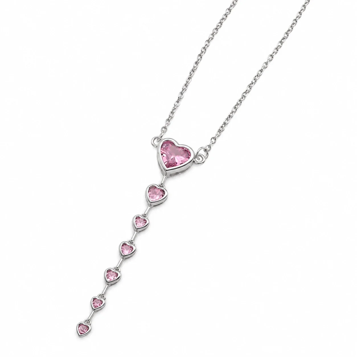 Produktfoto: Star Necklace with Cascading Crystals, Gold-Plated Stainless Steel