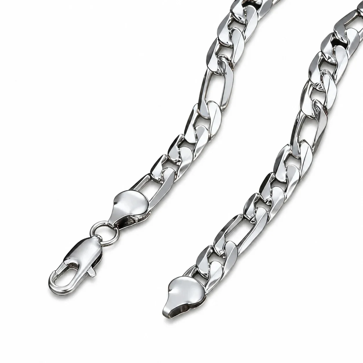 Bold Gold-Plated Figaro Curb Link Chain Necklace