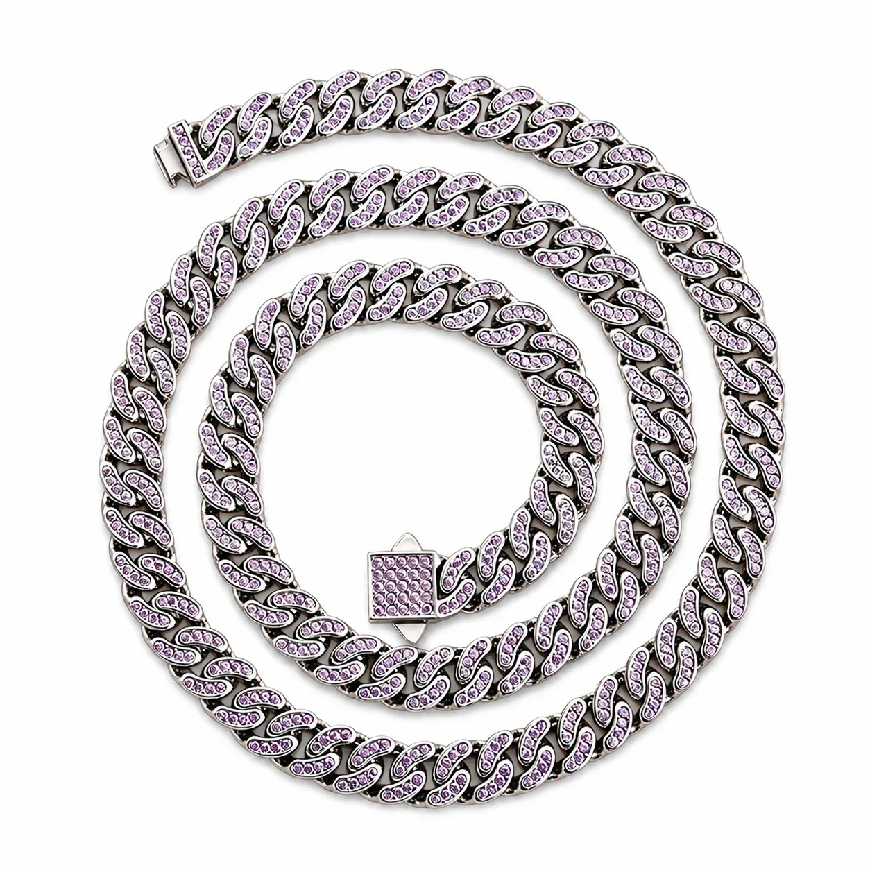 Iced 316 Stainless Steel Cuban Chain Necklace