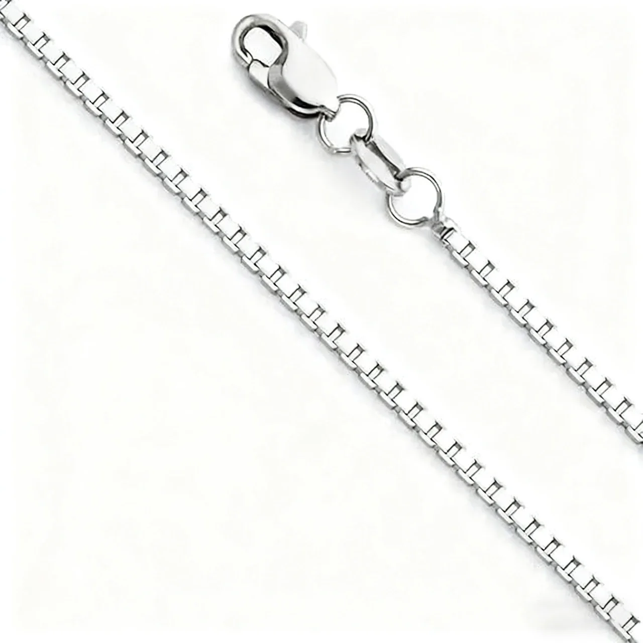 Sleek Gold-Plated Box Link Lobster Clasp Chain Necklace