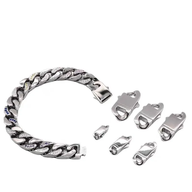 Polished Stainless Steel Rectangular Clasp Accessory