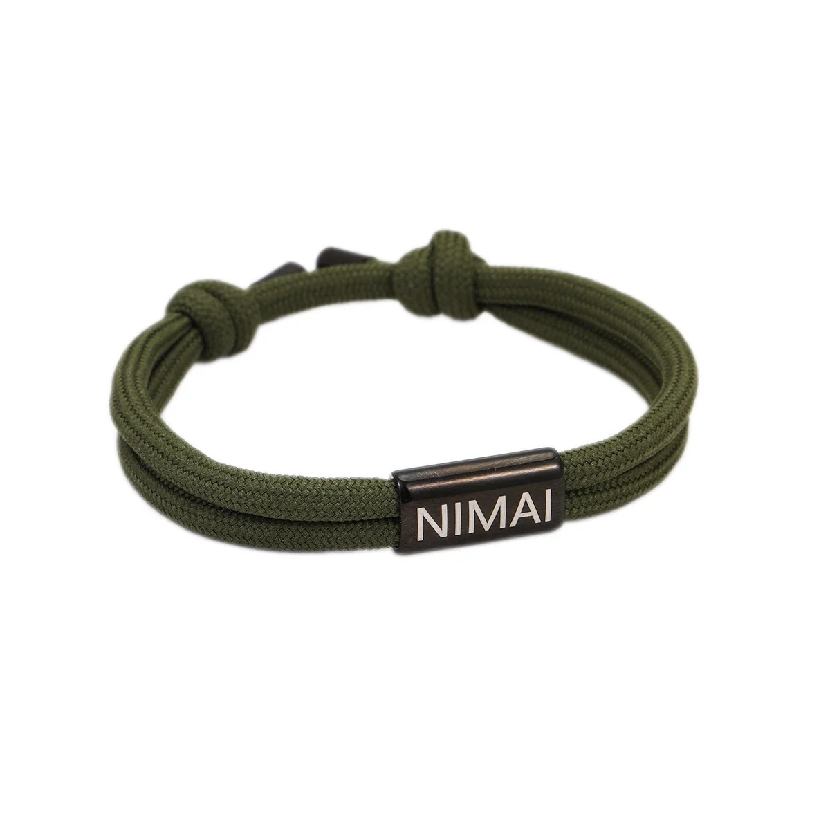 Pulseira de Cordão em Aço Inoxidável com Fecho de Nó de Fio Duplo