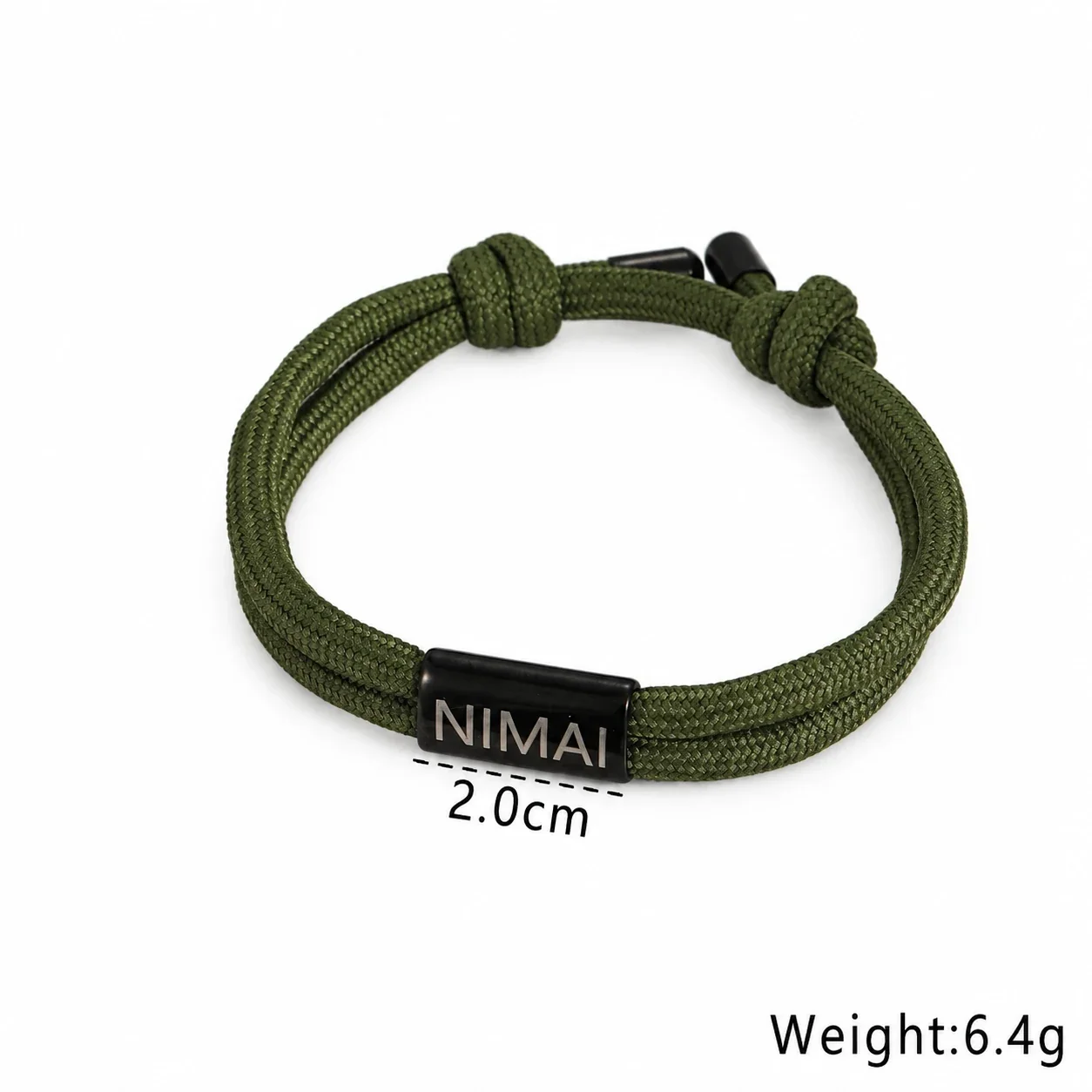 Foto do produto: Pulseira de Cordão em Aço Inoxidável com Fecho de Nó de Fio Duplo