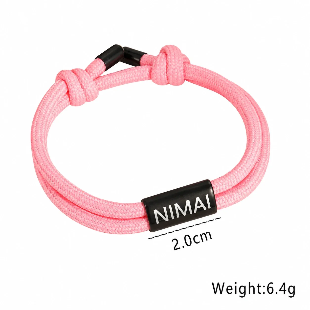 Foto do produto: Pulseira de Cordão em Aço Inoxidável com Fecho de Nó de Fio Duplo