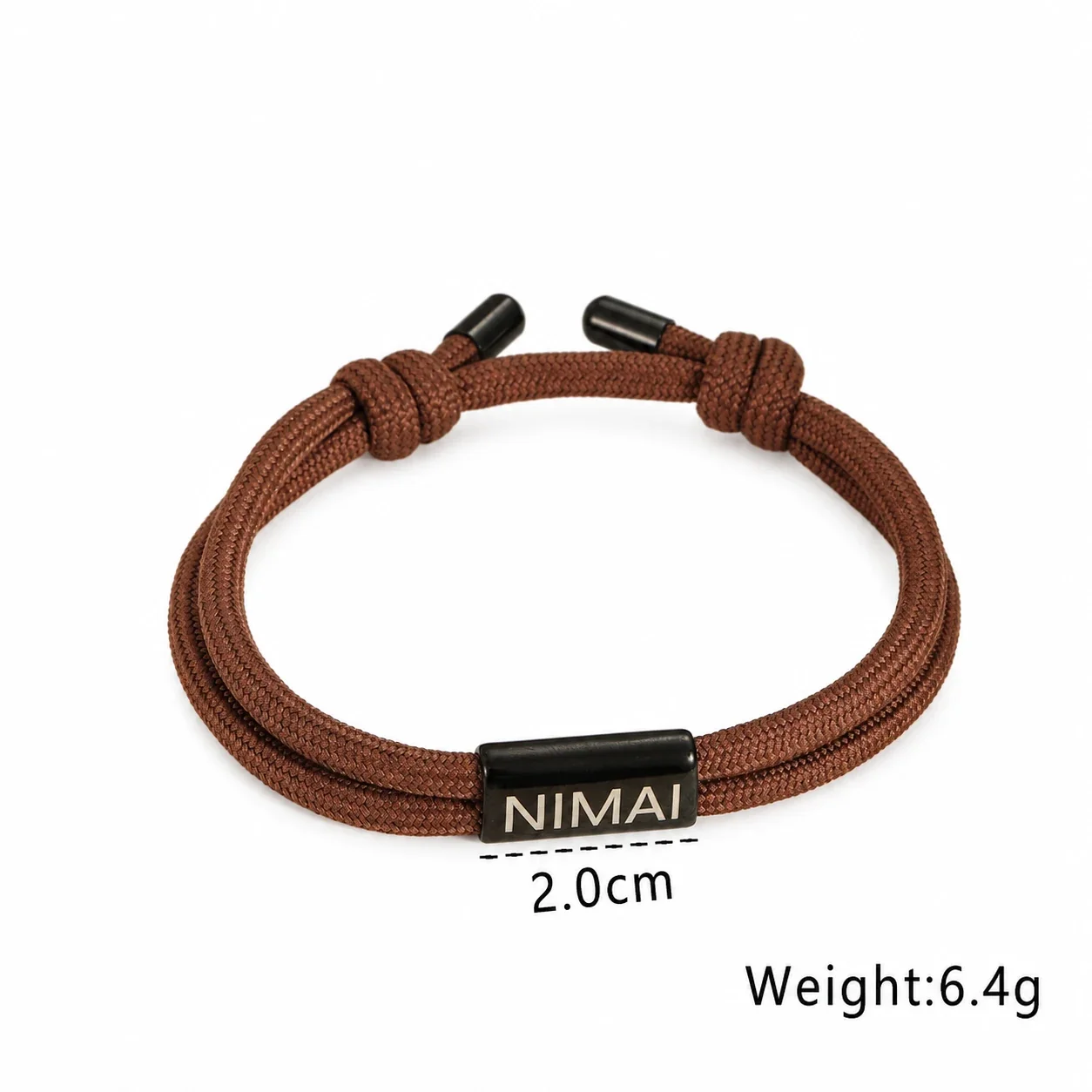 Foto do produto: Pulseira de Cordão em Aço Inoxidável com Fecho de Nó de Fio Duplo