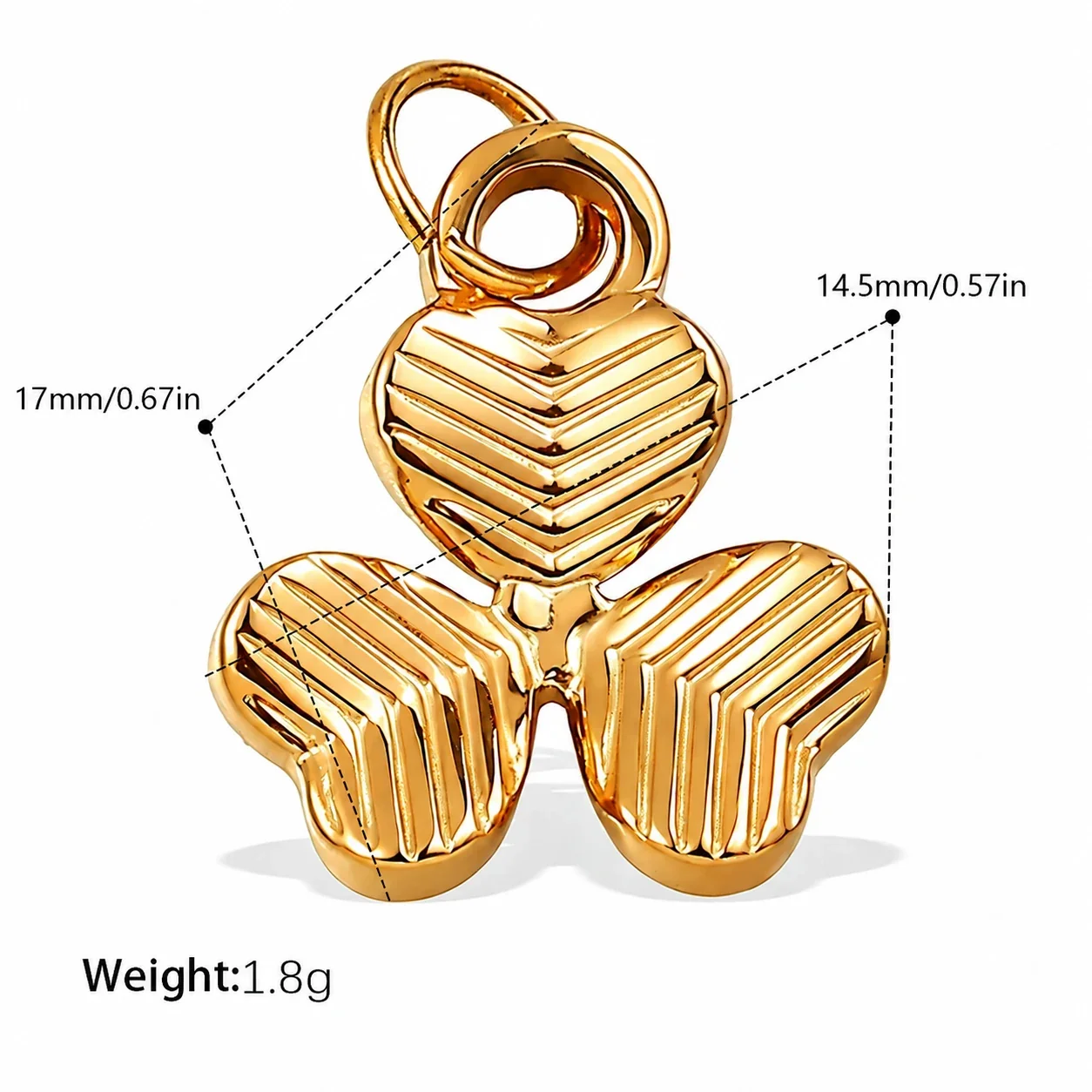 Foto do produto: Pendant Charms, 8 Motifs in 18K Gold-Plated Stainless Steel