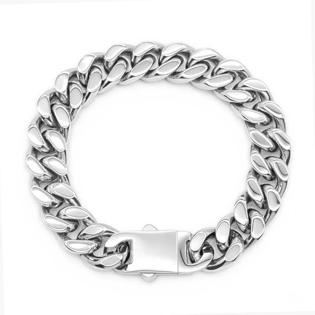 Bold 316 Stainless Steel Cuban Link Chain Bracelet