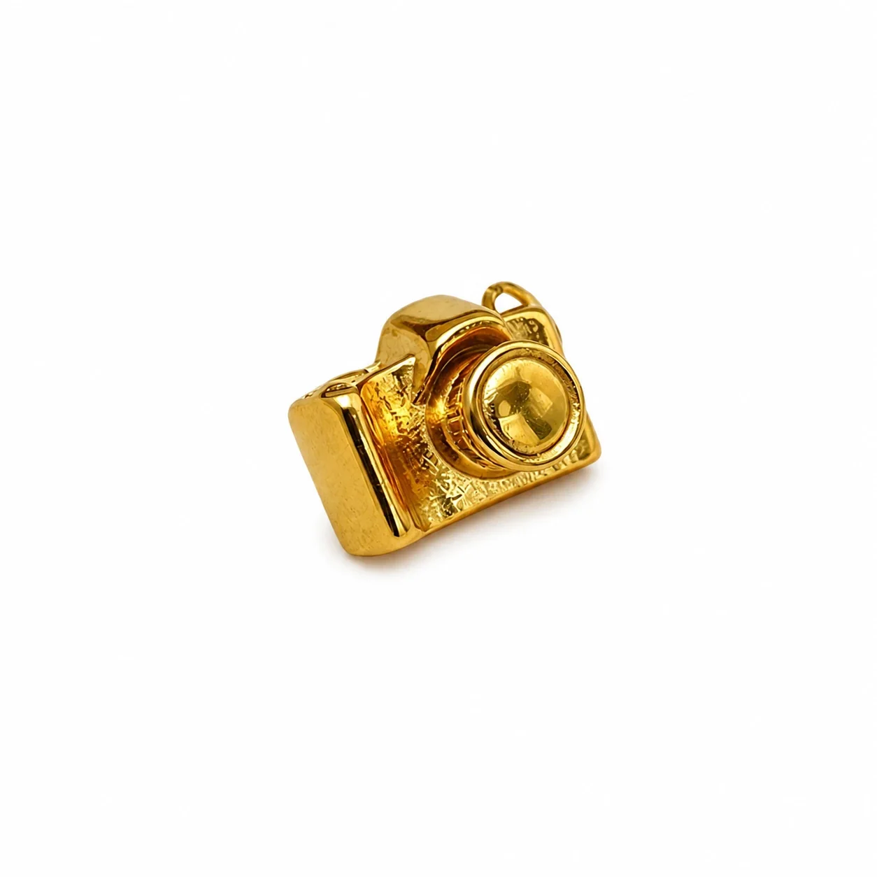 Vintage Raised-Lens Camera 316 Stainless Steel Necklace