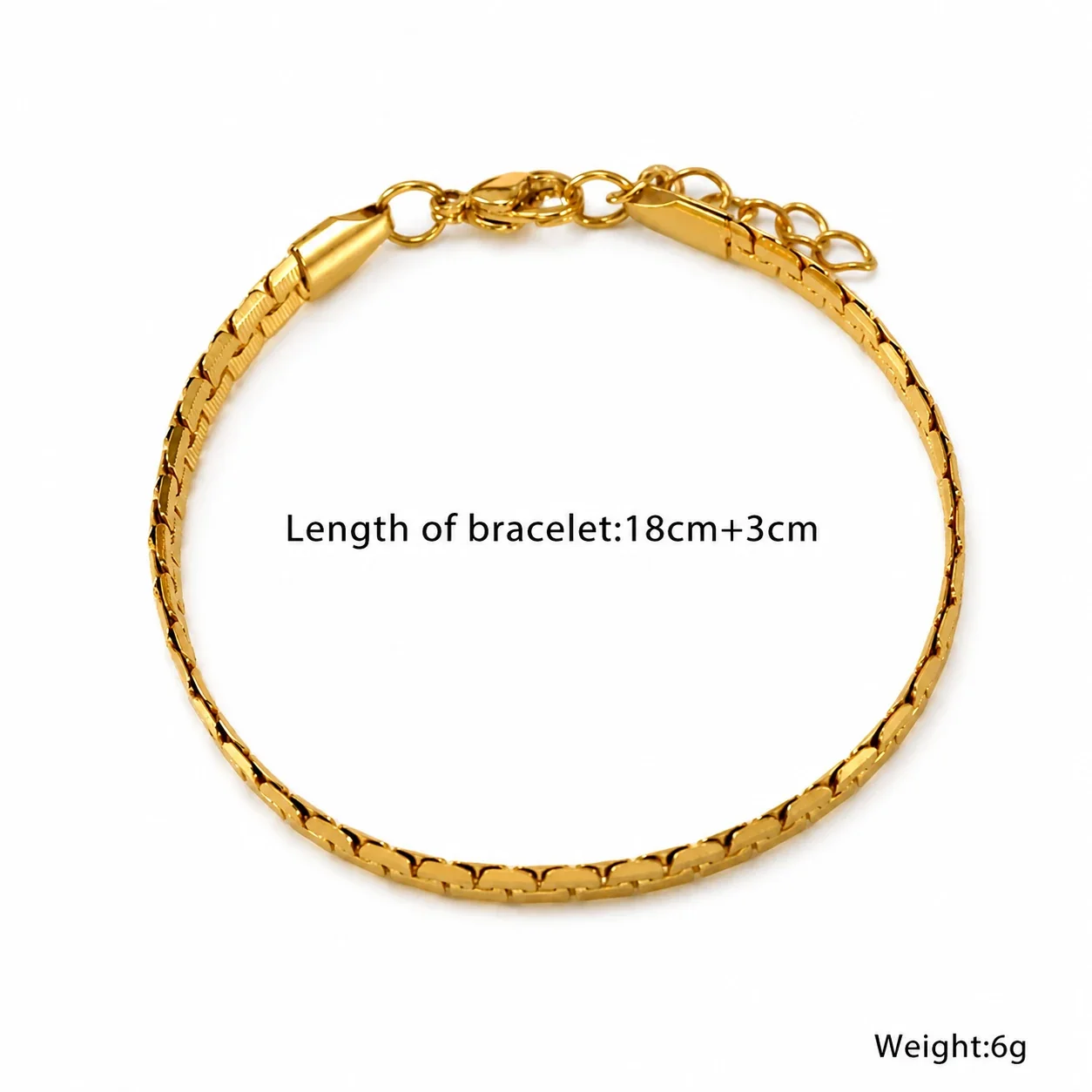 Bold Gold-Plated Knot Link Chain Bracelet - Style S-H366