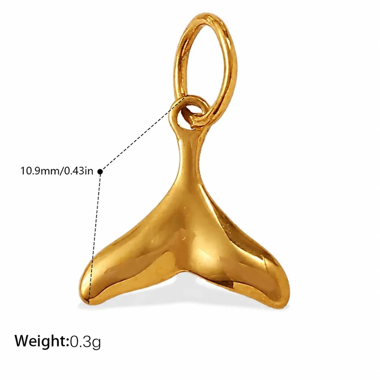 Photo produit : Sea Life Pendant Charms, Shell & Starfish, 18K Gold-Plated Steel