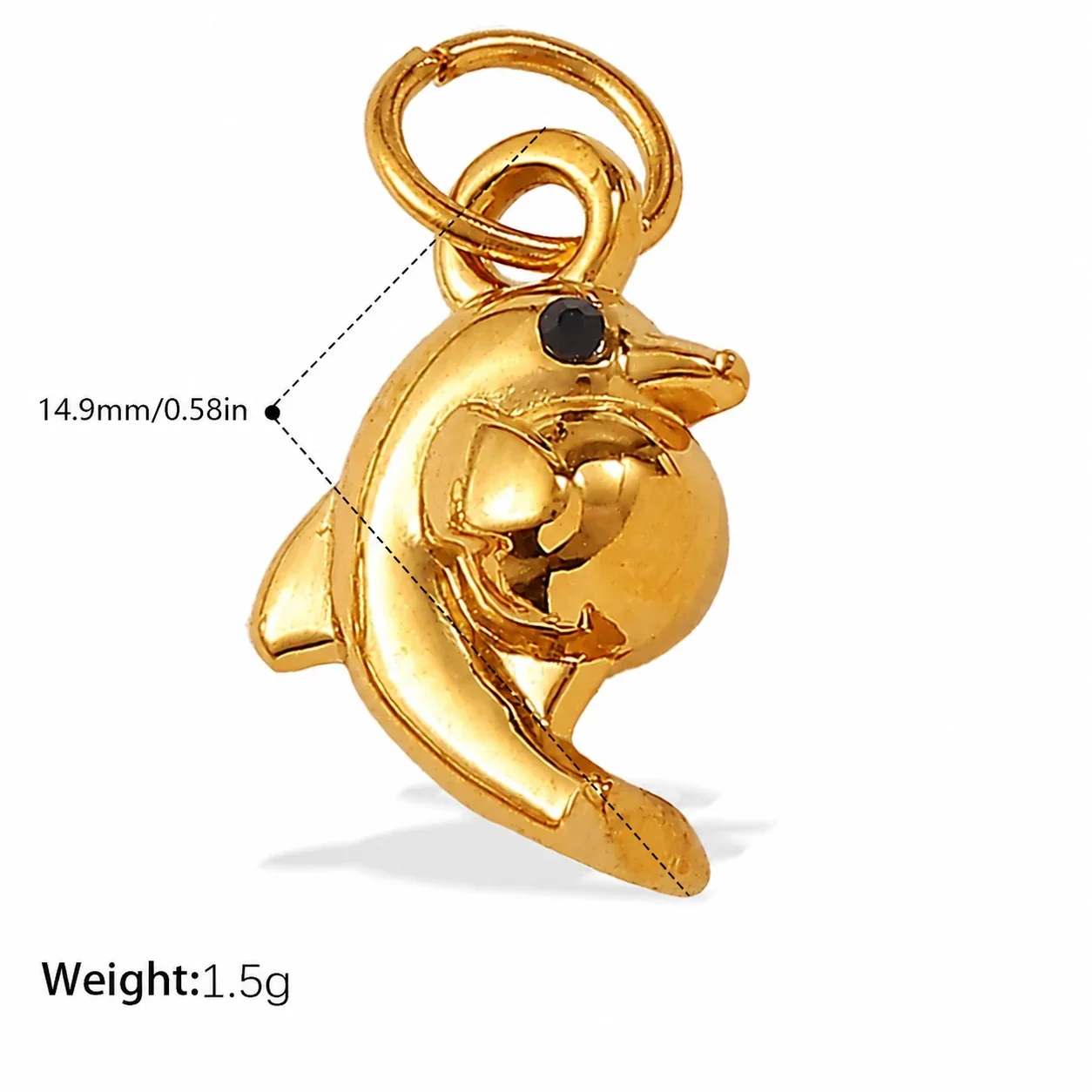 Photo produit : Sea Life Pendant Charms, Shell & Starfish, 18K Gold-Plated Steel