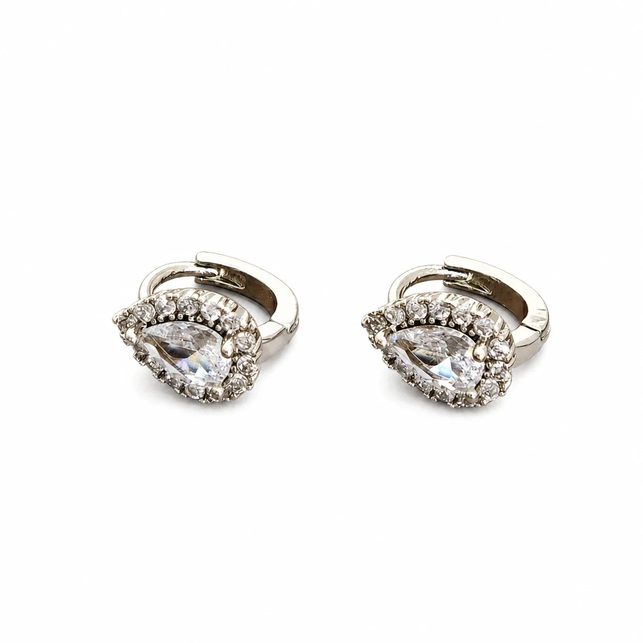 Gilded 316 Stainless Steel CZ Motif Ear Cuffs