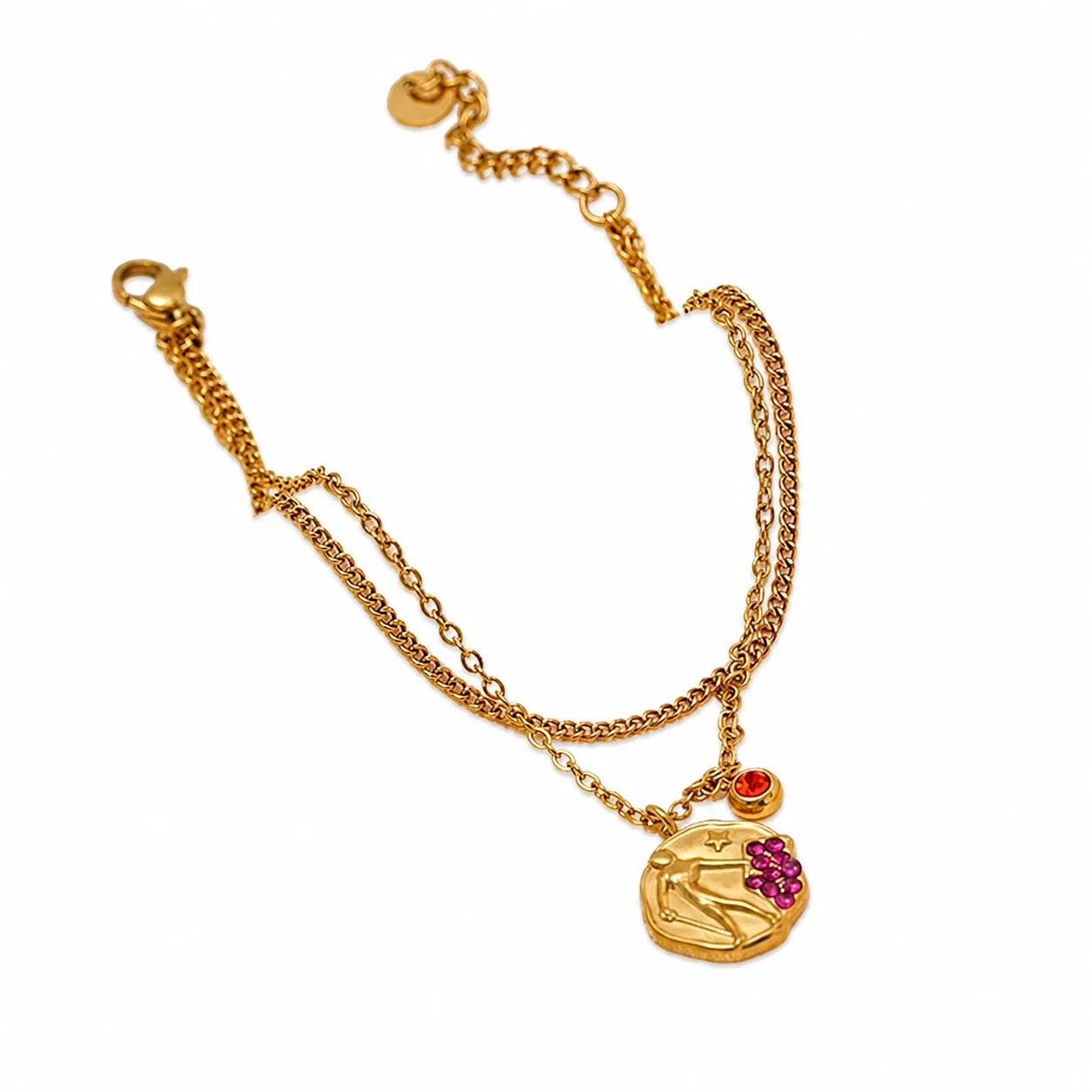 Radiant 18K Gold-Plated Medallion Star Cluster Jewelry Set