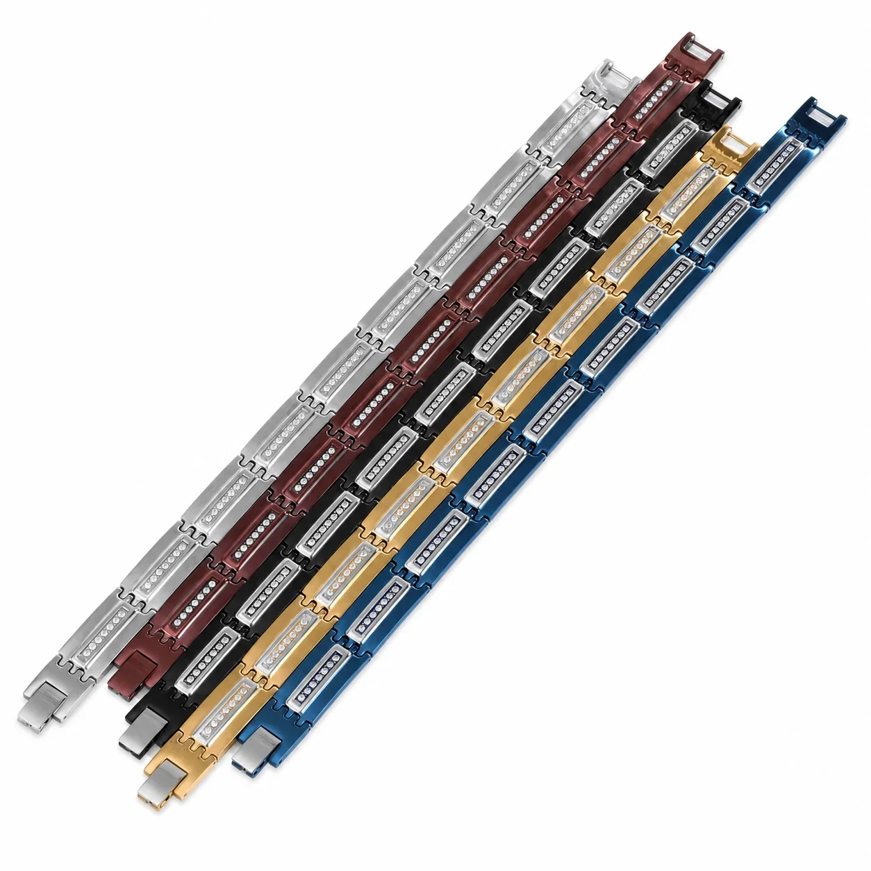 Bold 316 Stainless Steel Micro Pavé Link Bracelet