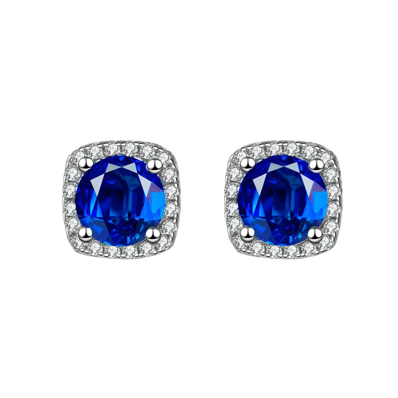 Radiant 316 Stainless Steel Cushion CZ Ear Cuffs