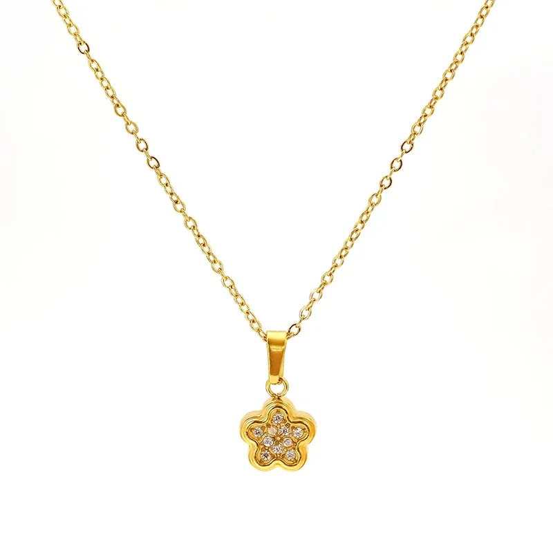 Dainty Stainless Steel Star Pendant Chain Necklace