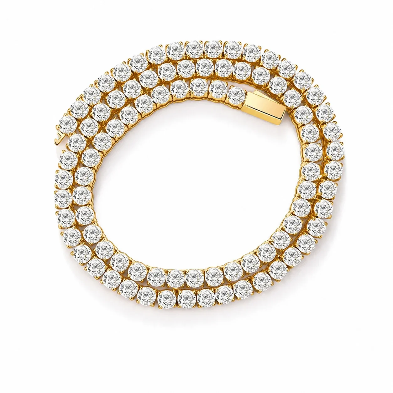 Iced 316 Stainless Steel CZ Tennis Chain Necklace