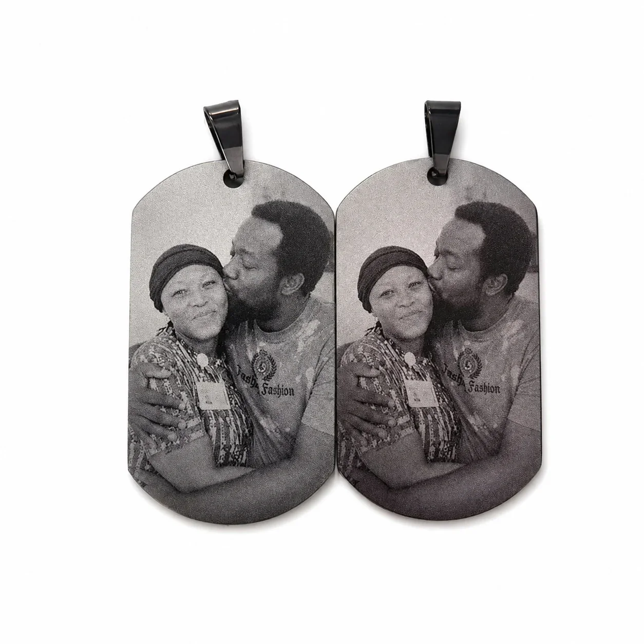 Stainless Steel Dog Tag Necklace with Photo Engraving