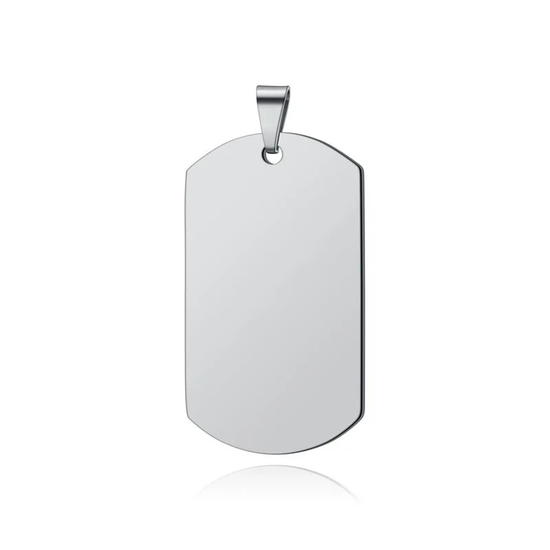 Stainless Steel Dog Tag Necklace with Photo Engraving - Gold Only