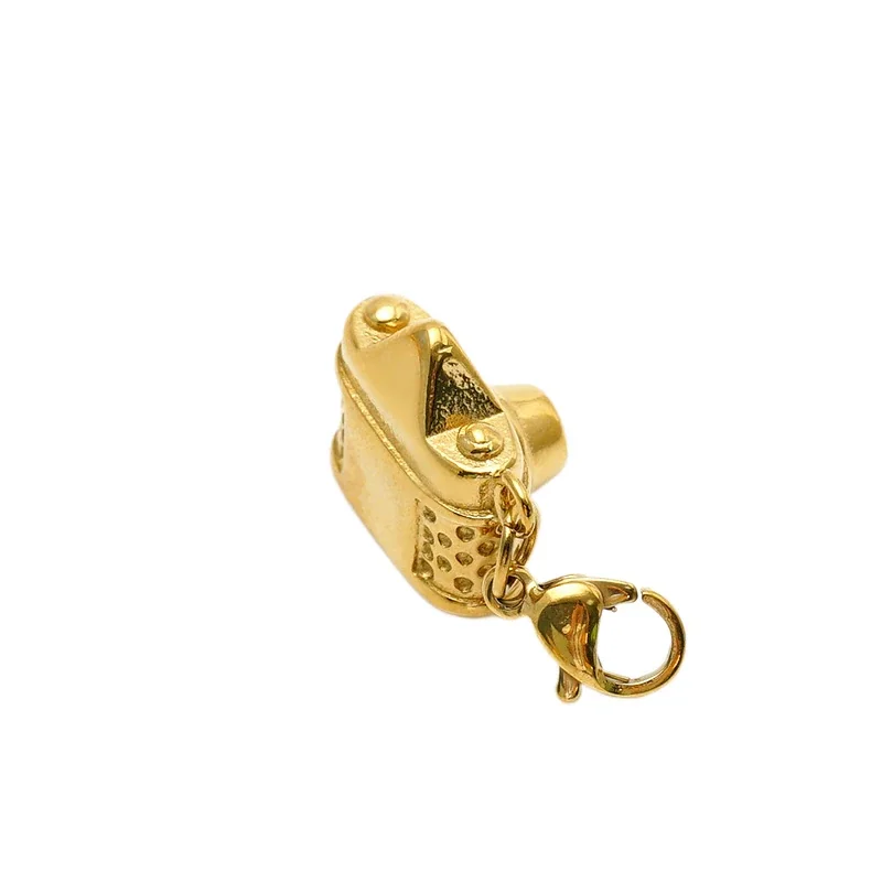 Playful 316 Stainless Steel Gold Camera Pendant