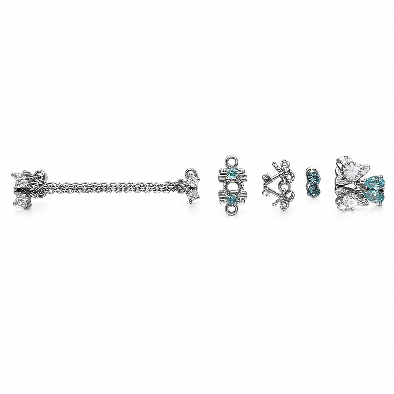 Celestial 316 Stainless Steel Saturn Ear Cuff Set