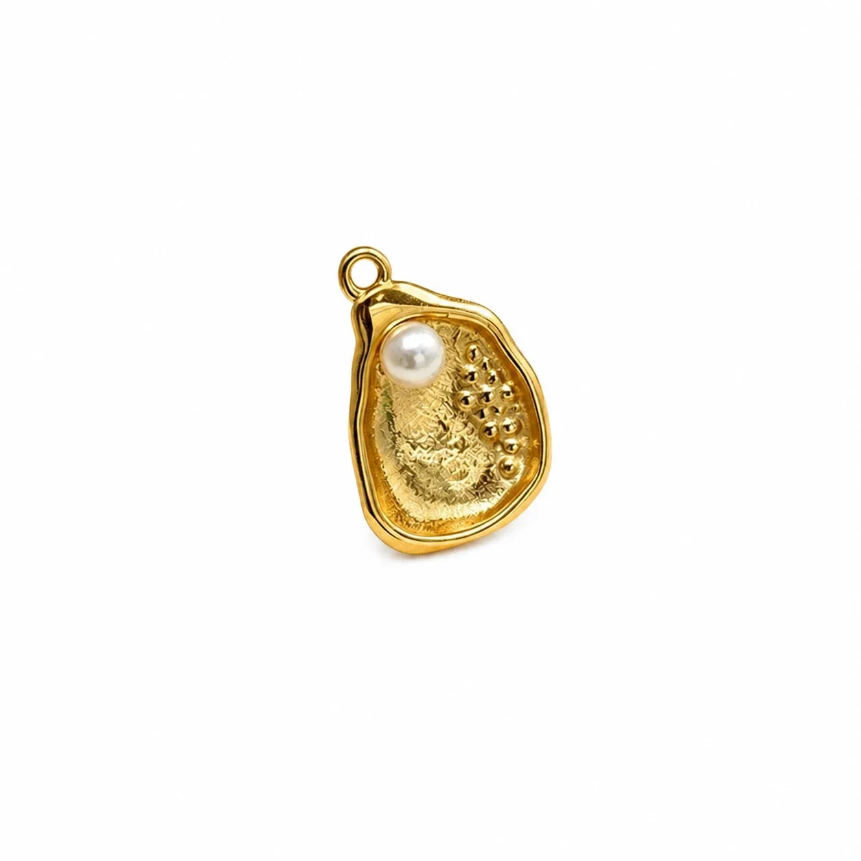 Coastal Gold-Plated 316 Stainless Shell Pendant