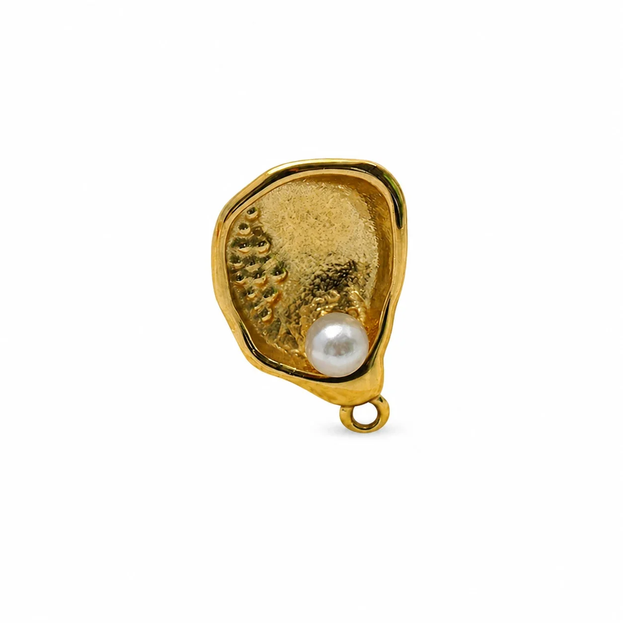 Coastal Gold-Plated 316 Stainless Shell Pendant