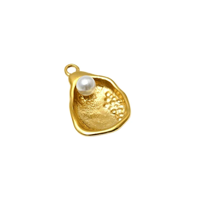 Coastal Gold-Plated 316 Stainless Shell Pendant