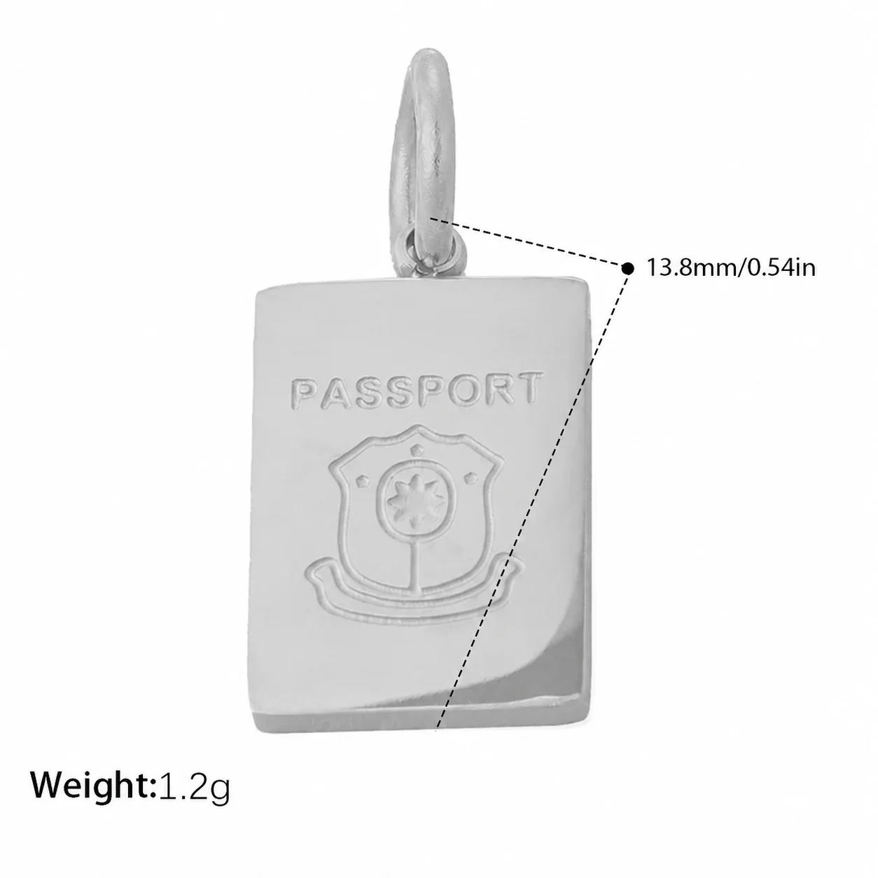 Pendant Charms with Sculpted Motifs, Gold-Plated Stainless Steel - Silver