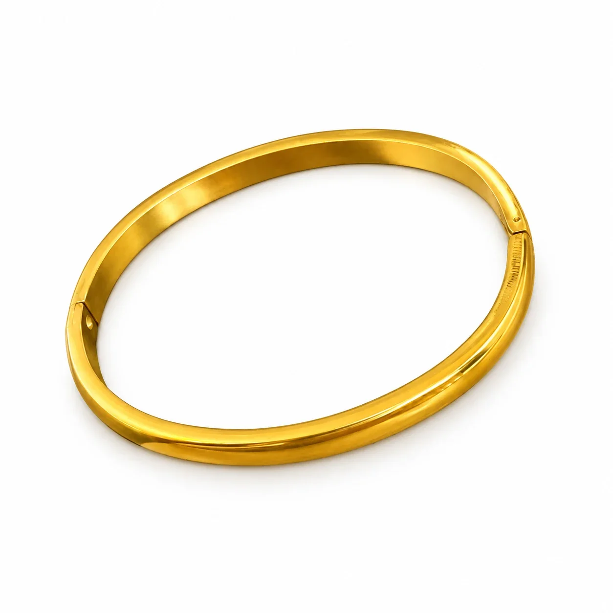 Foto del producto: Brazalete: Acero inoxidable ovalado, abombado, pulido y con bisagra