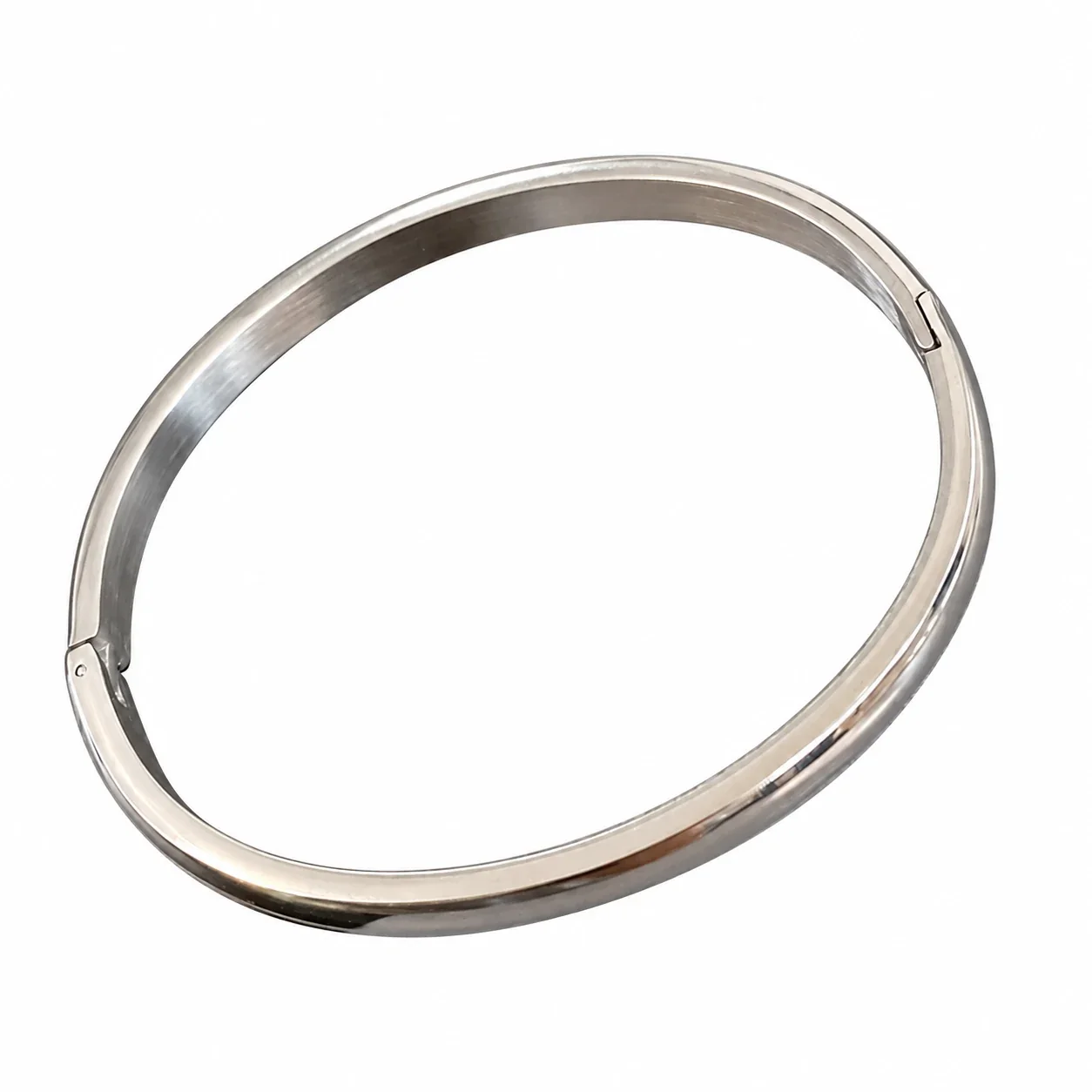 Foto del producto: Brazalete: Acero inoxidable ovalado, abombado, pulido y con bisagra