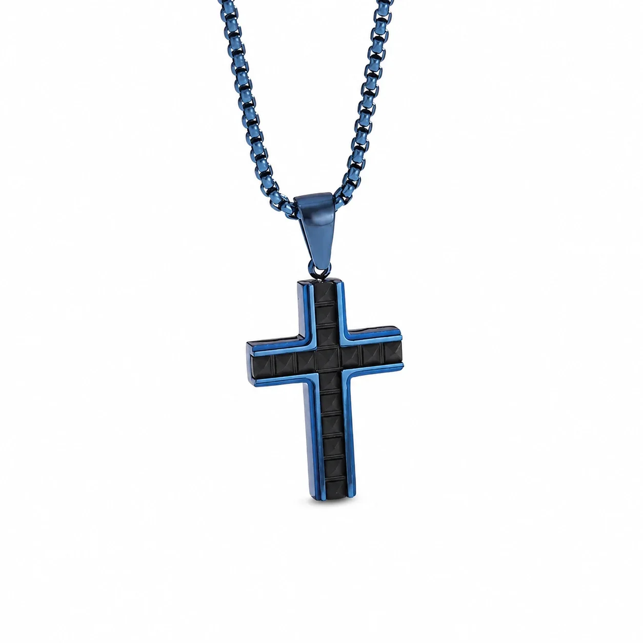 Bold 316 Stainless Steel Cross Pendant Necklace