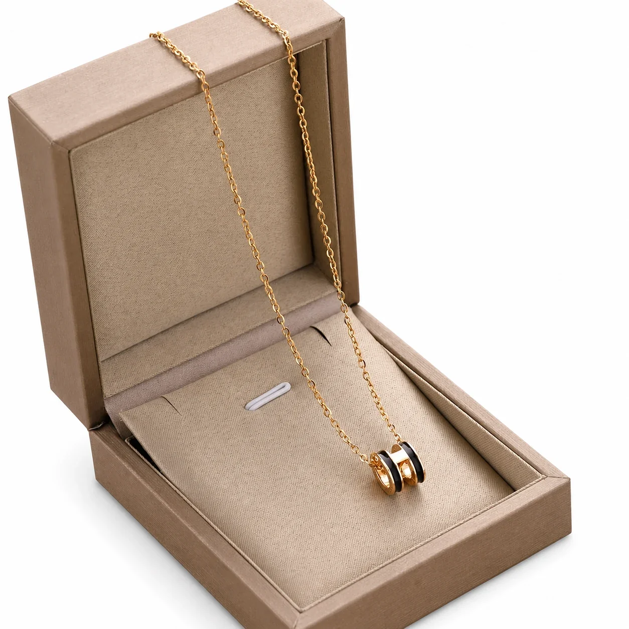Refined 316 Stainless Steel H Pendant Necklace
