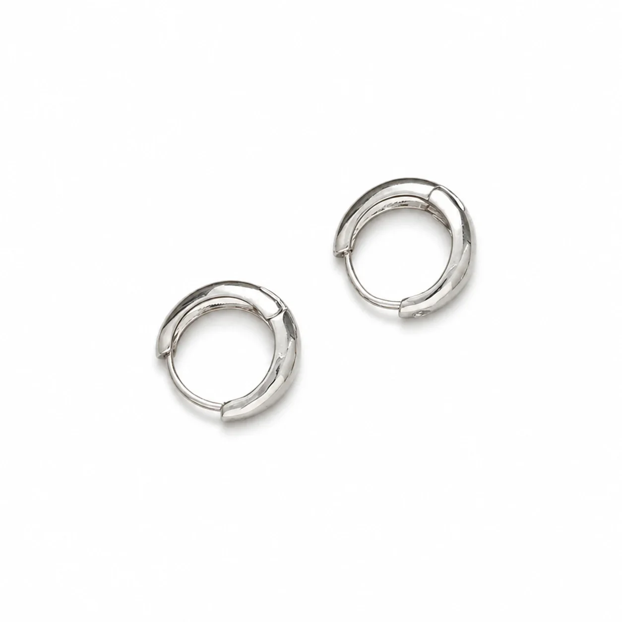 Rounded Dome Gold PVD 316 Stainless Huggie Earrings