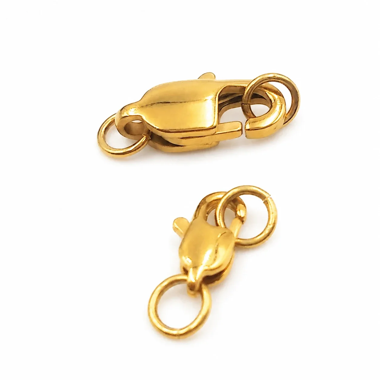 Polished 316 Stainless Steel Gold Lobster Clasp
