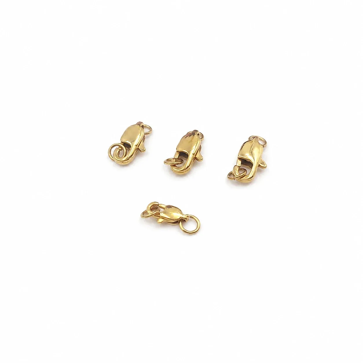 Polished 316 Stainless Steel Gold Lobster Clasp