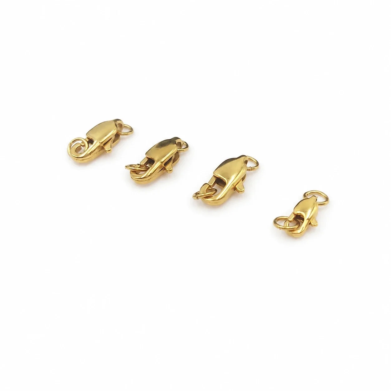 Polished 316 Stainless Steel Gold Lobster Clasp
