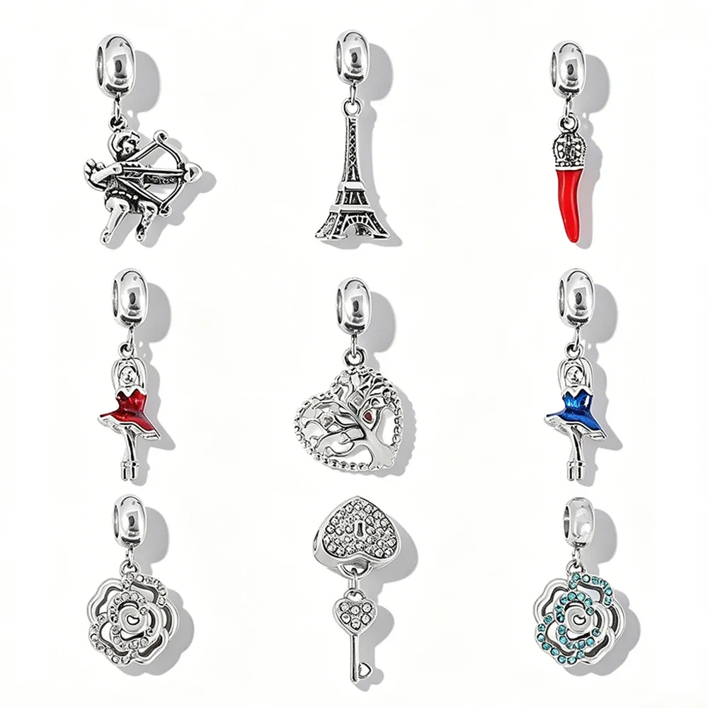 Playful 316 Stainless Steel Charm Bead Pendant