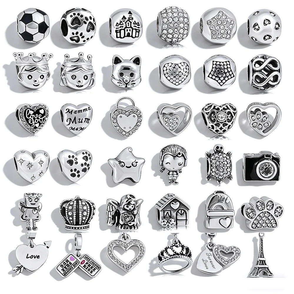 Playful 316 Stainless Steel Charm Bead Pendant