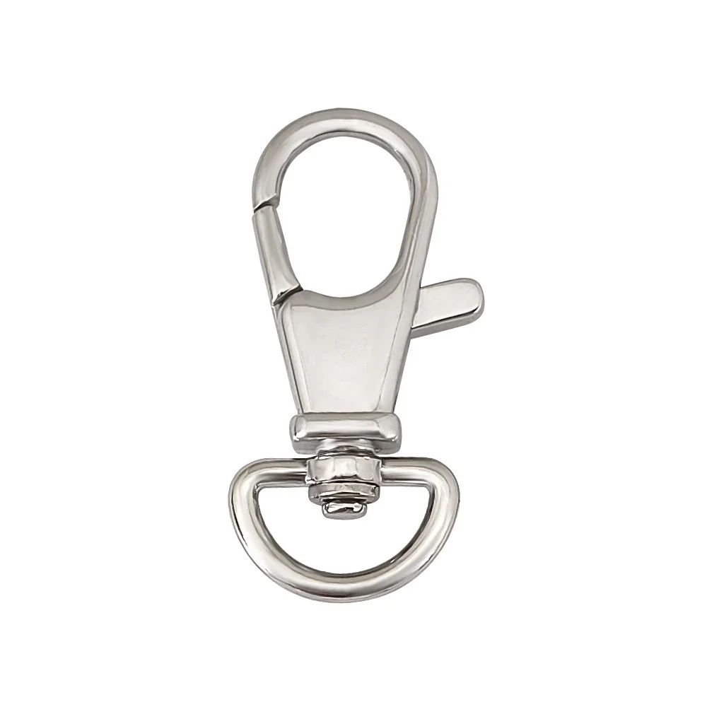 Polished Stainless Steel Swivel Lobster Clasp