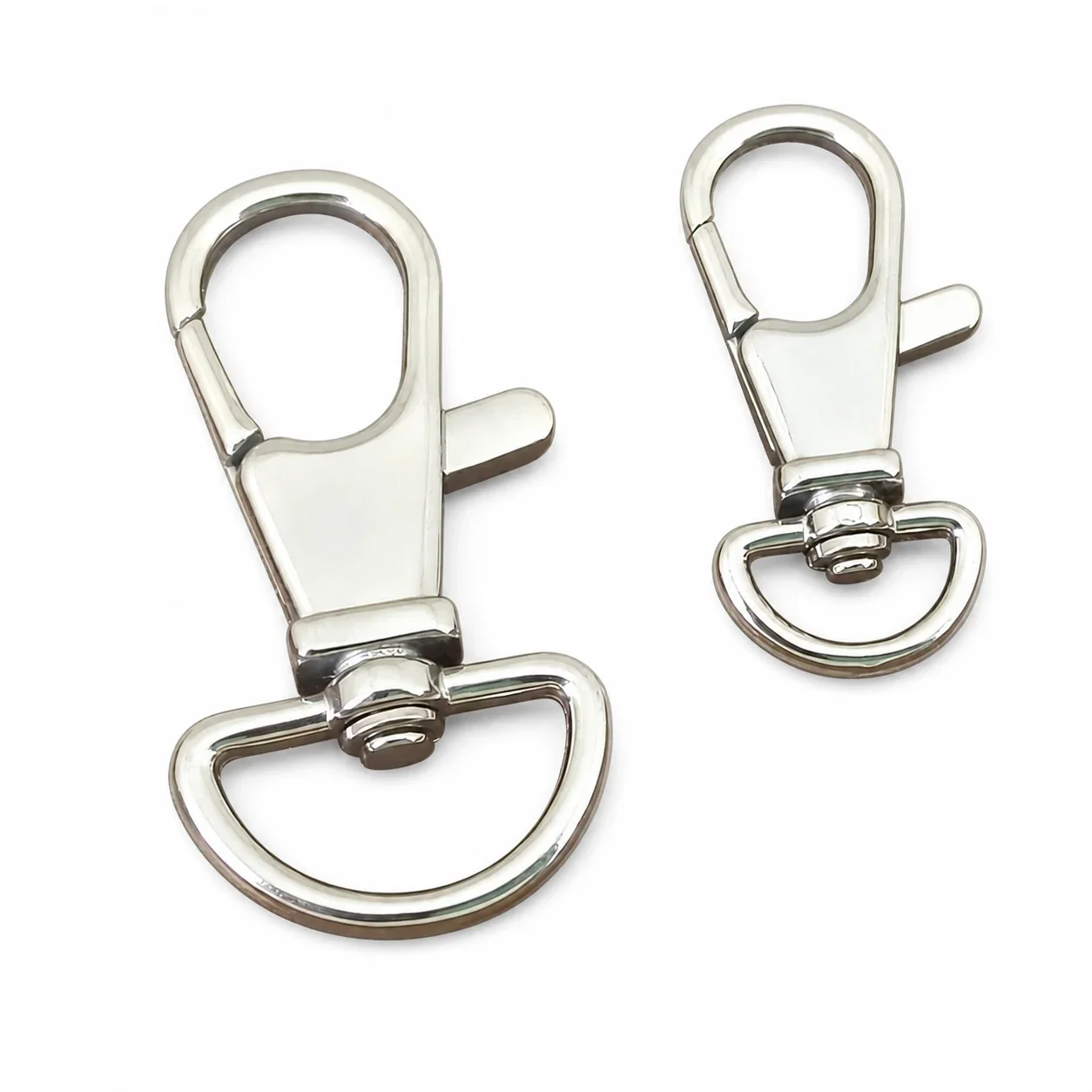 Polished Stainless Steel Swivel Lobster Clasp