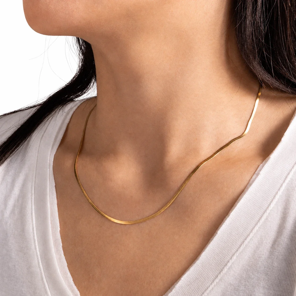 Lustrous 316 Stainless Steel Pearl Strand Necklace